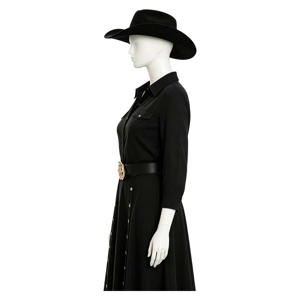 Beulah Jackson schwarz Kostüm Set Dutton Ranch Beulah Jackson Cosplay Outfit