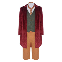 Bilbo Baggins rot Kostüm The Lord of the Rings Hobbit Bilbo Cosplay Outfit