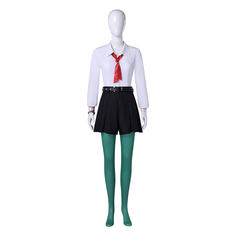 Billie Doe grün schwarz weiß Kostüm Set Hexed Billie Doe Cosplay Outfit