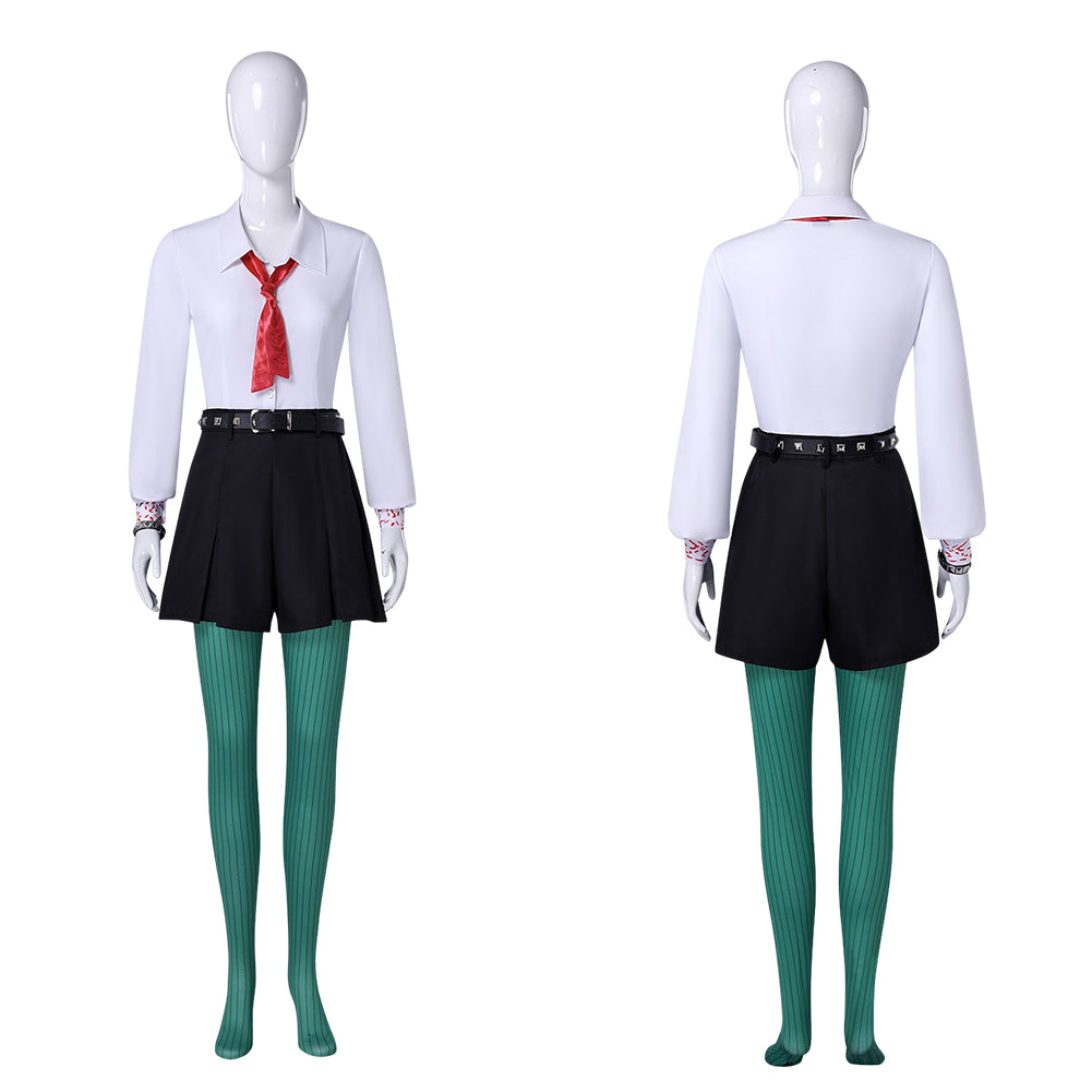 Billie Doe grün schwarz weiß Kostüm Set Hexed Billie Doe Cosplay Outfit