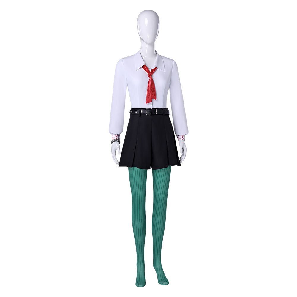 Billie Doe grün schwarz weiß Kostüm Set Hexed Billie Doe Cosplay Outfit