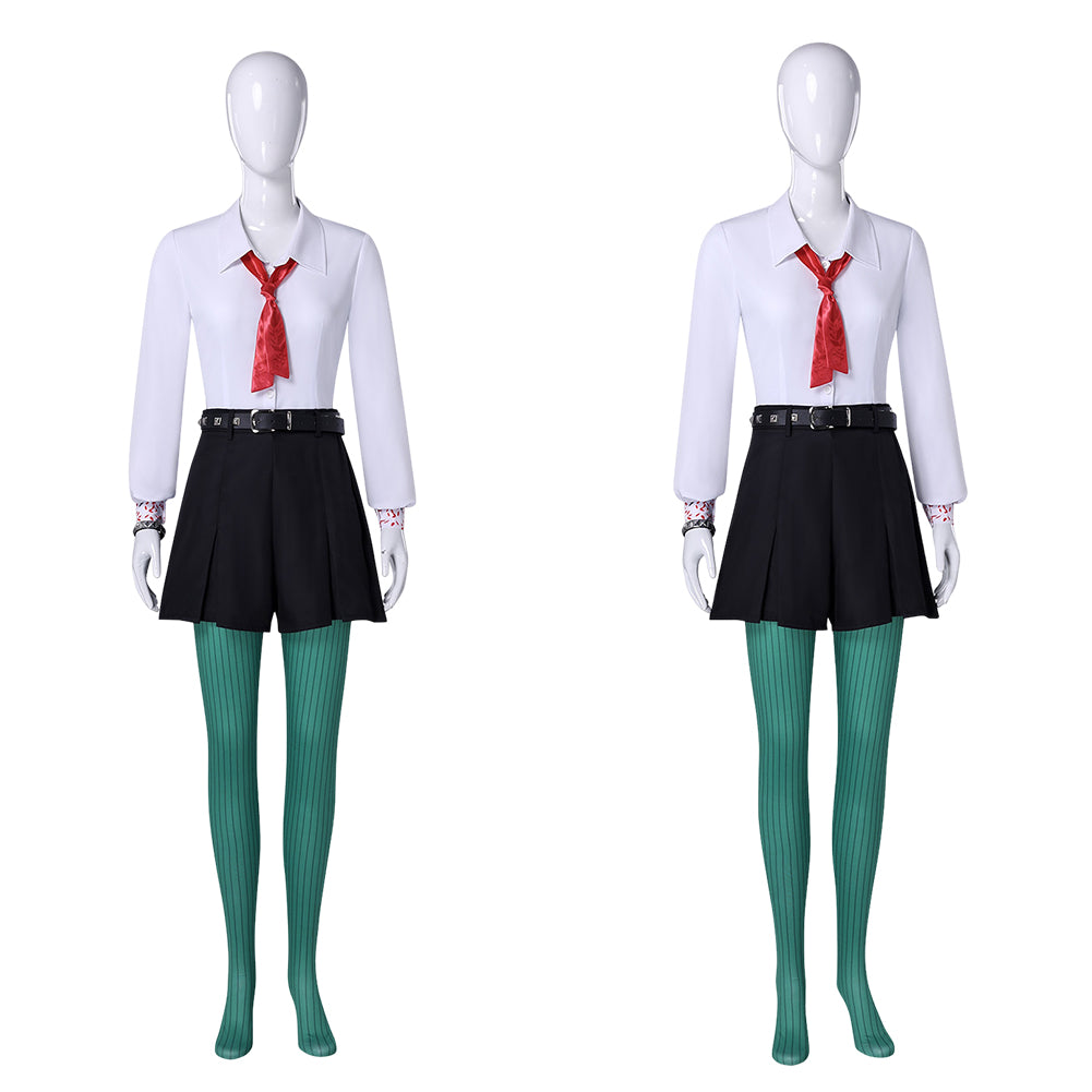 Billie Doe grün schwarz weiß Kostüm Set Hexed Billie Doe Cosplay Outfit