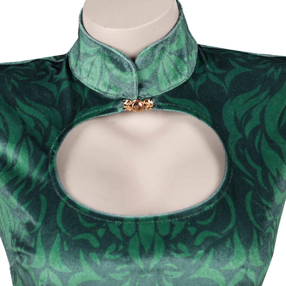 Boa Hancock grün Cheongsam One Piece Heroines Boa Hancock Cosplay Kostüm