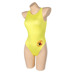 C.J. Parker Baywatch Damen Sommer gelb Bademode Einteiliger Badeanzug