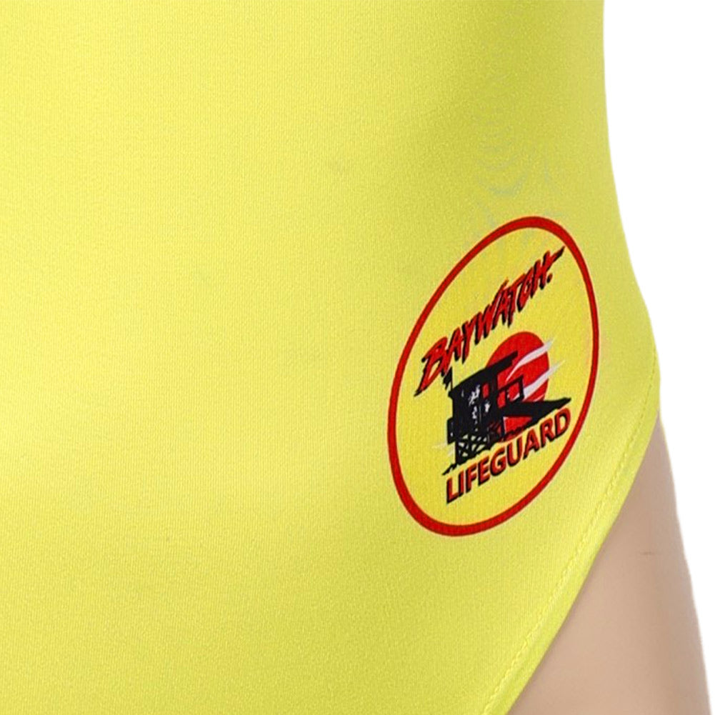 C.J. Parker Baywatch Damen Sommer gelb Bademode Einteiliger Badeanzug