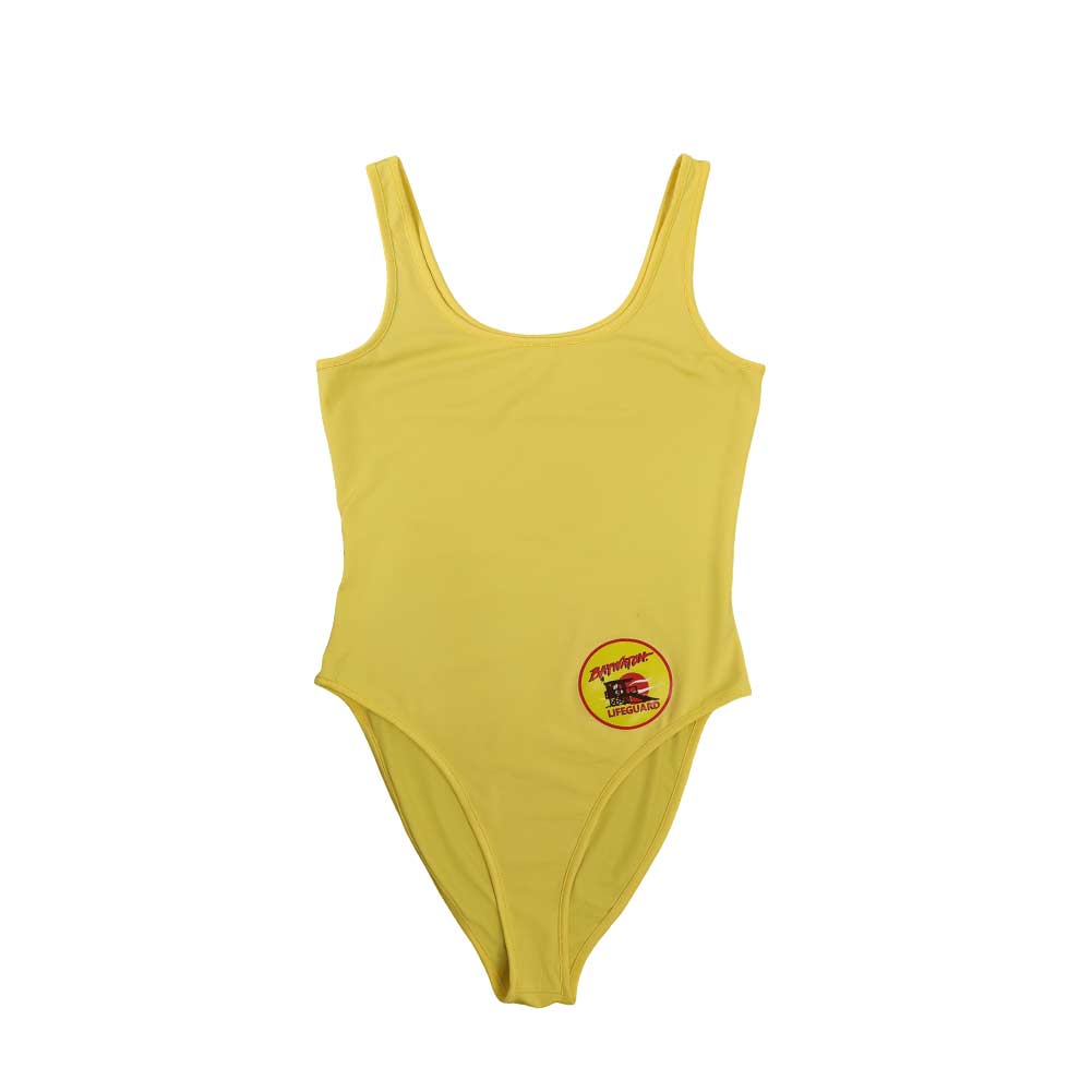 C.J. Parker Baywatch Gelb Bademode Einteiliger Damen Sommer Badeanzug