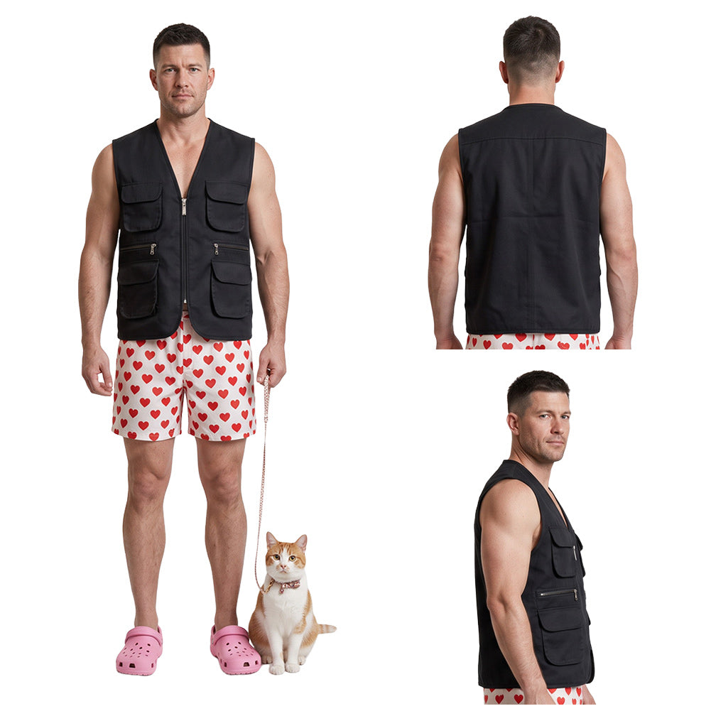 Carl schwarz Kostüm Set Dungeon Crawler Carl Carl Cosplay Outfit
