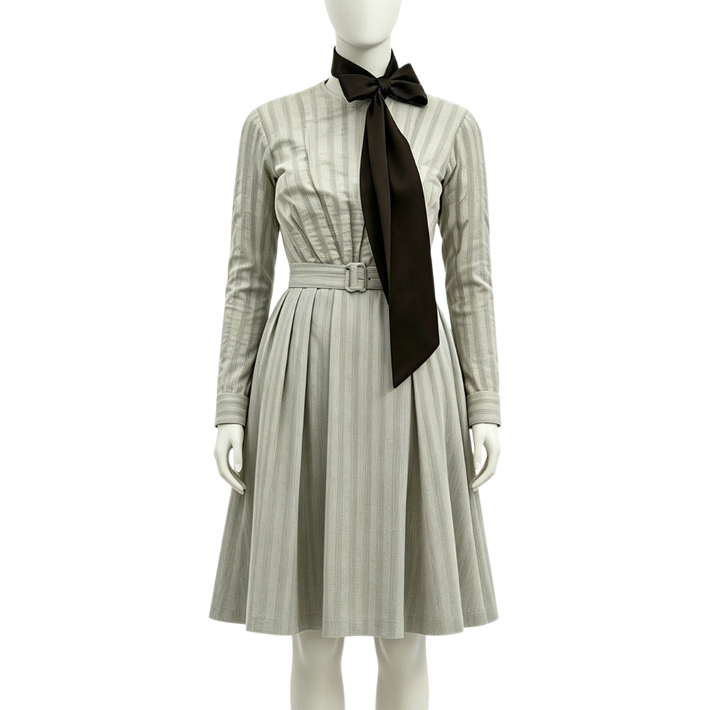 Caroline Ingalls gestreift Kleid Unsere kleine Farm Caroline Cosplay Outfit