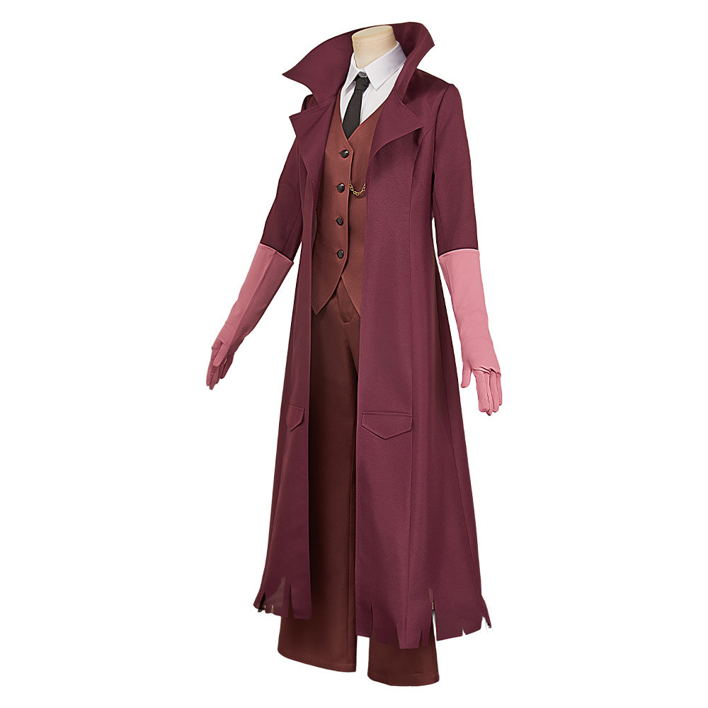 Charlotte Morningstar weinrot Kostüm Set Hazbin Hotel Charlie Cosplay Kostüm