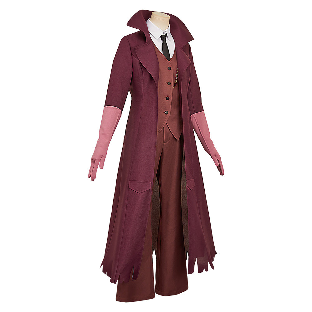 Charlotte Morningstar weinrot Kostüm Set Hazbin Hotel Charlie Cosplay Kostüm