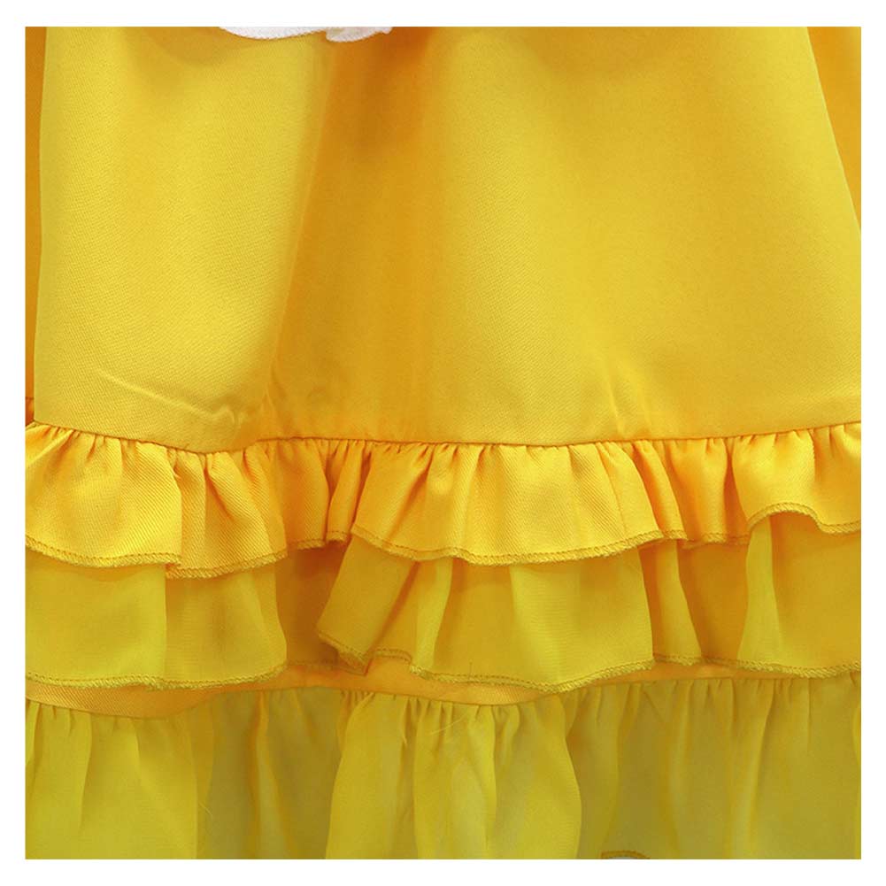 Chica geld Kleid Five Nights at Freddy's FNAF Chica Cosplay Outfit