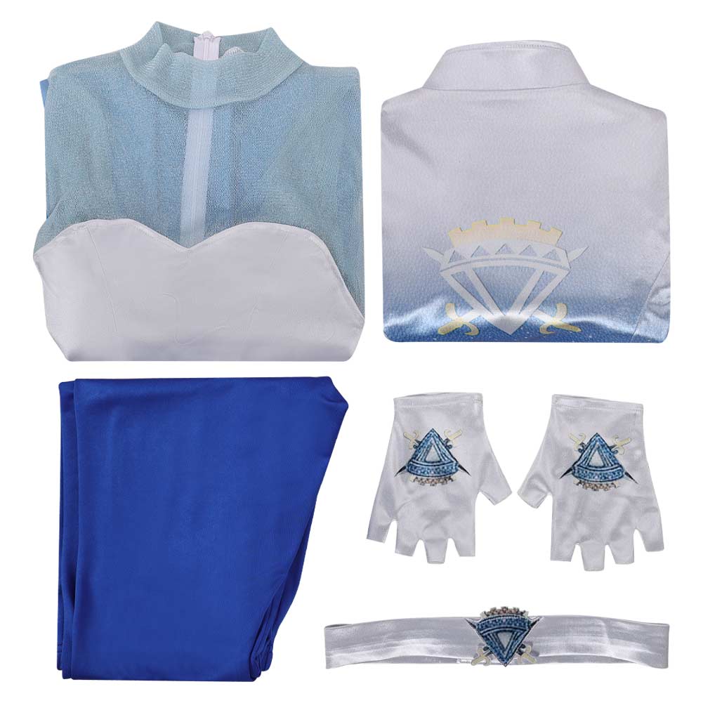 Chloe Charming blau Kostüm Set Descendants: Wicked Wonderland 2026 Chloe Cosplay Outfit