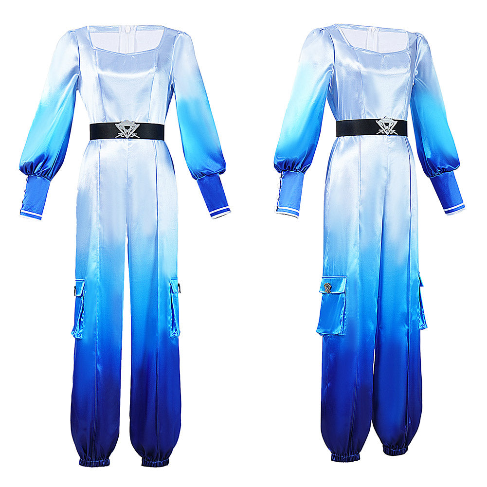 Chloe Charming blau Kostüm Set Descendants: Wicked Wonderland Chloe Charming Cosplay Outfit