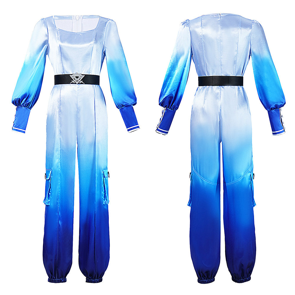 Chloe Charming blau Kostüm Set Descendants: Wicked Wonderland Chloe Charming Cosplay Outfit