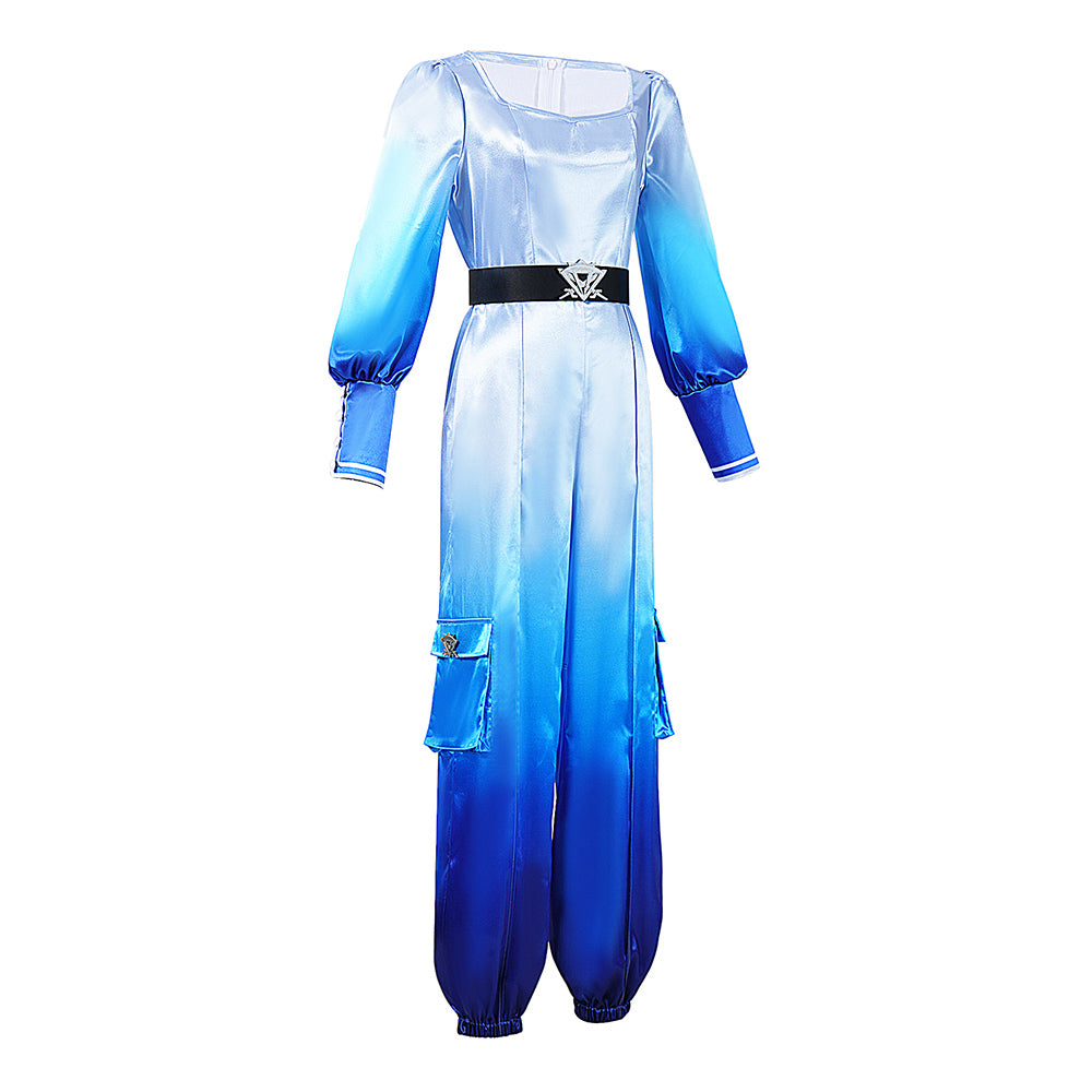 Chloe Charming blau Kostüm Set Descendants: Wicked Wonderland Chloe Charming Cosplay Outfit
