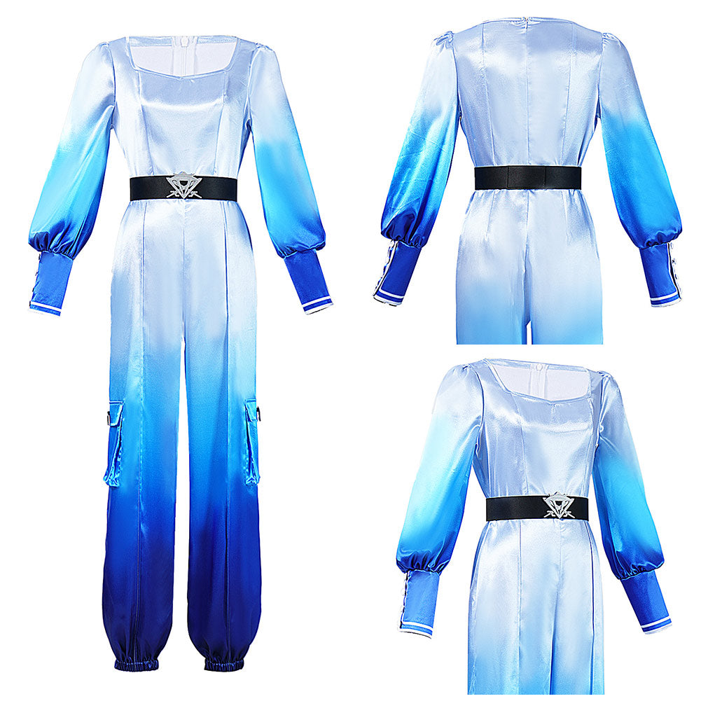Chloe Charming blau Kostüm Set Descendants: Wicked Wonderland Chloe Charming Cosplay Outfit