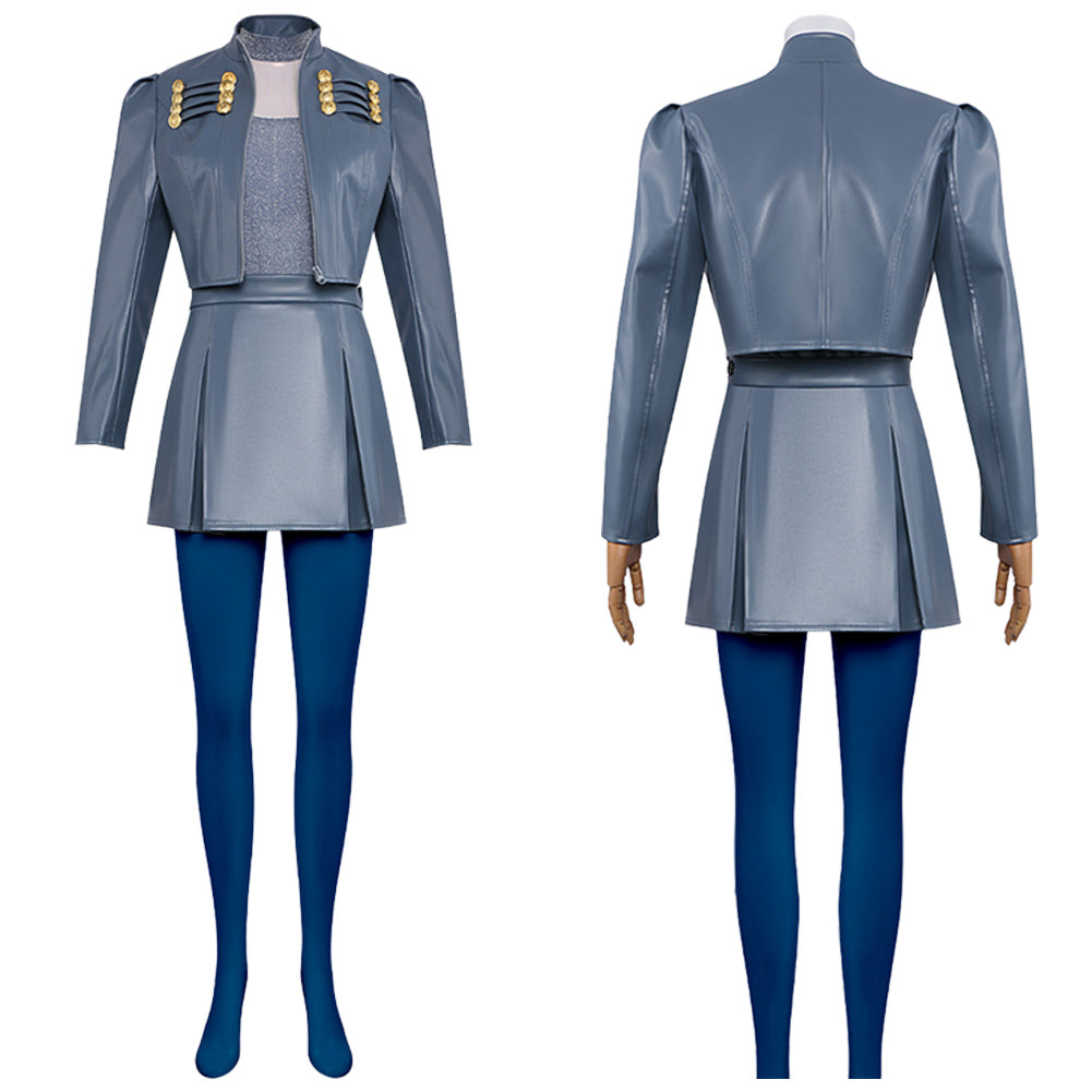 Chloe Charming grau Kostüm Set Descendants: Wicked Wonderland Chloe Cosplay Outfit