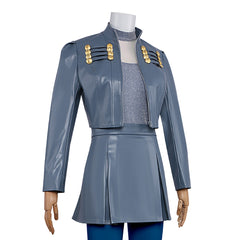 Chloe Charming grau Kostüm Set Descendants: Wicked Wonderland Chloe Cosplay Outfit