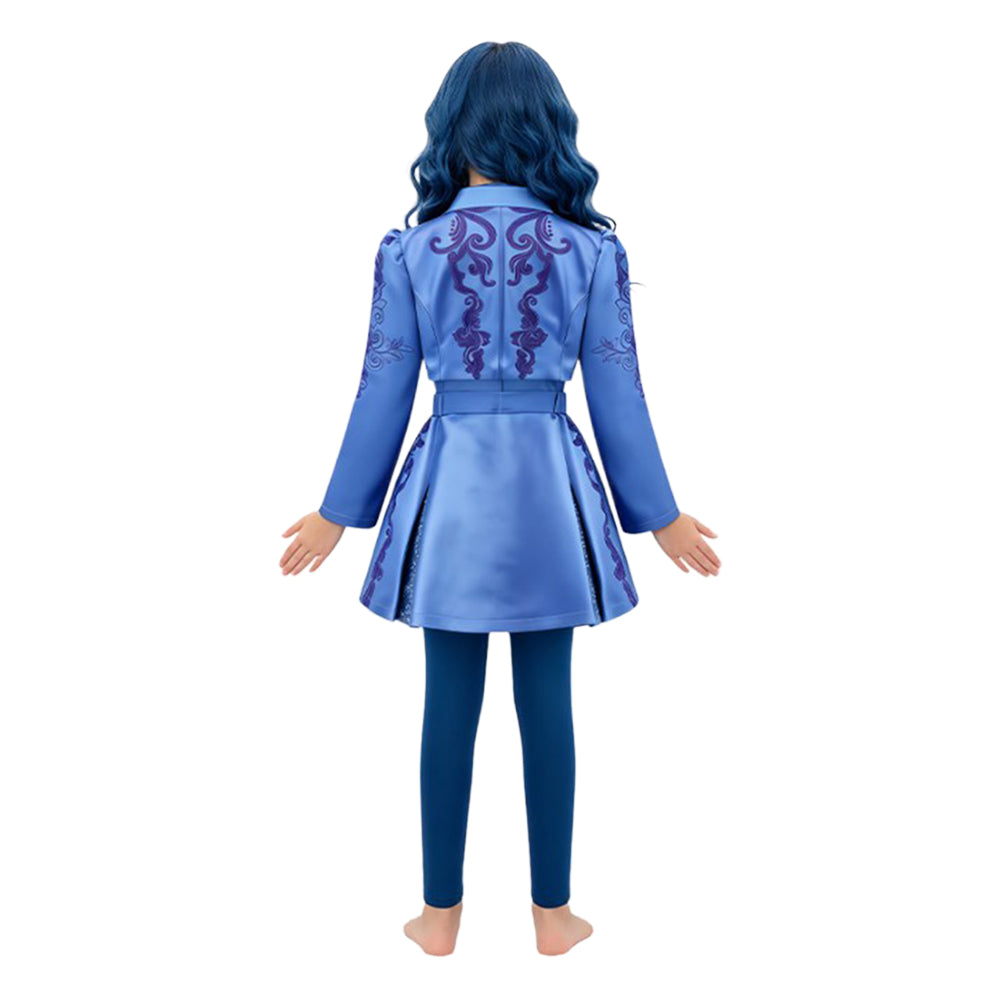 Chloe Charming Mädchen blau Kostüm Set Descendants: Wicked Wonderland Chloe Cosplay Outfit