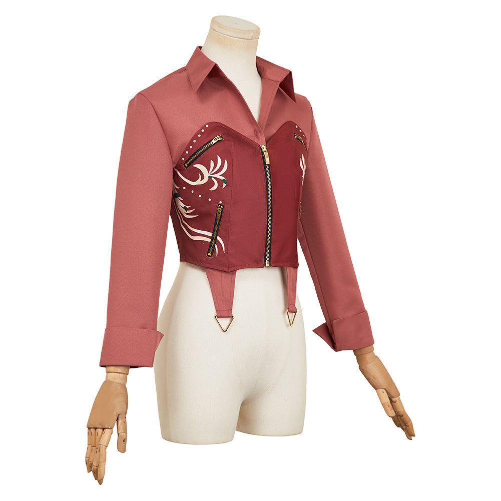 Claire Redfield rot Kostüm Resident Evil Requiem Claire Cosplay Outfits