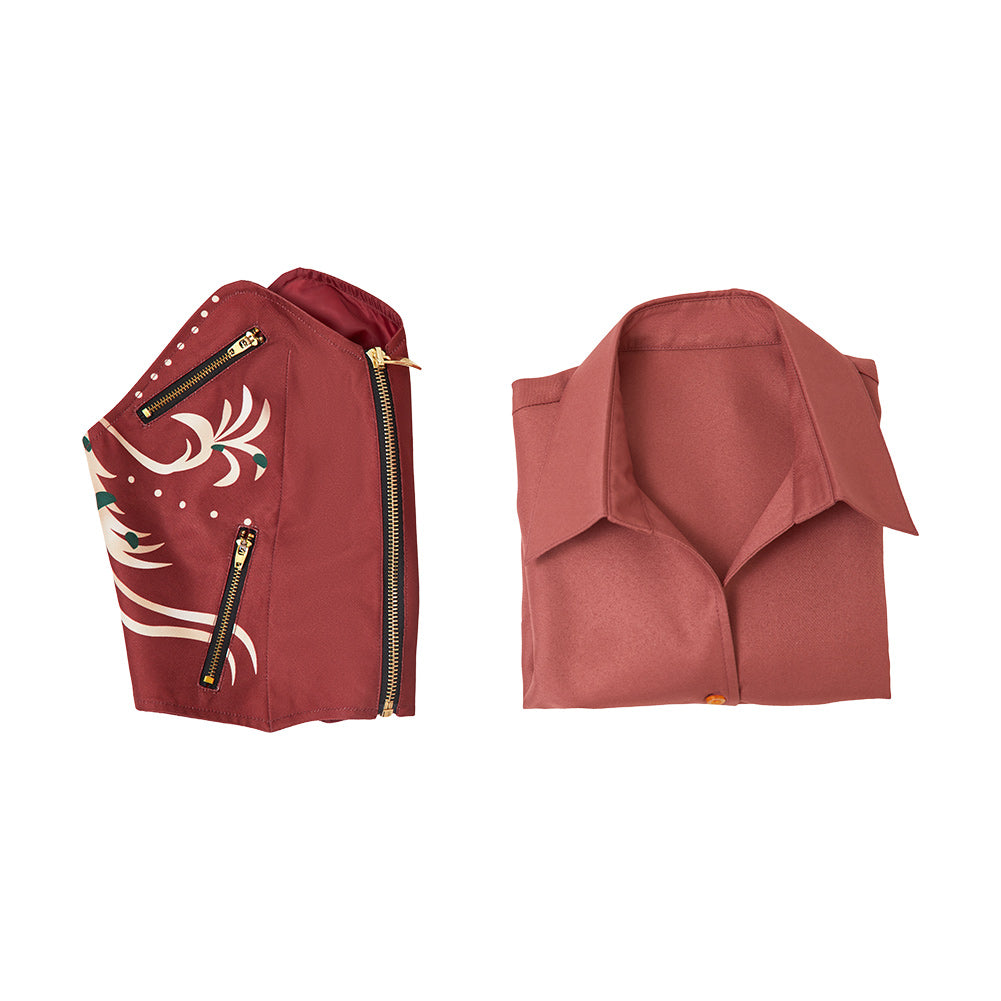 Claire Redfield rot Kostüm Resident Evil Requiem Claire Cosplay Outfits