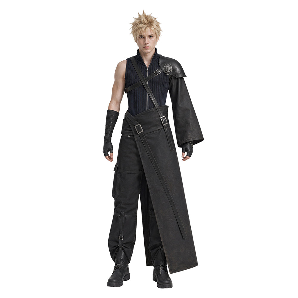 Cloud Strife schwarz Kostüm Set Final Fantasy VII Cloud Strife Cosplay Outfit