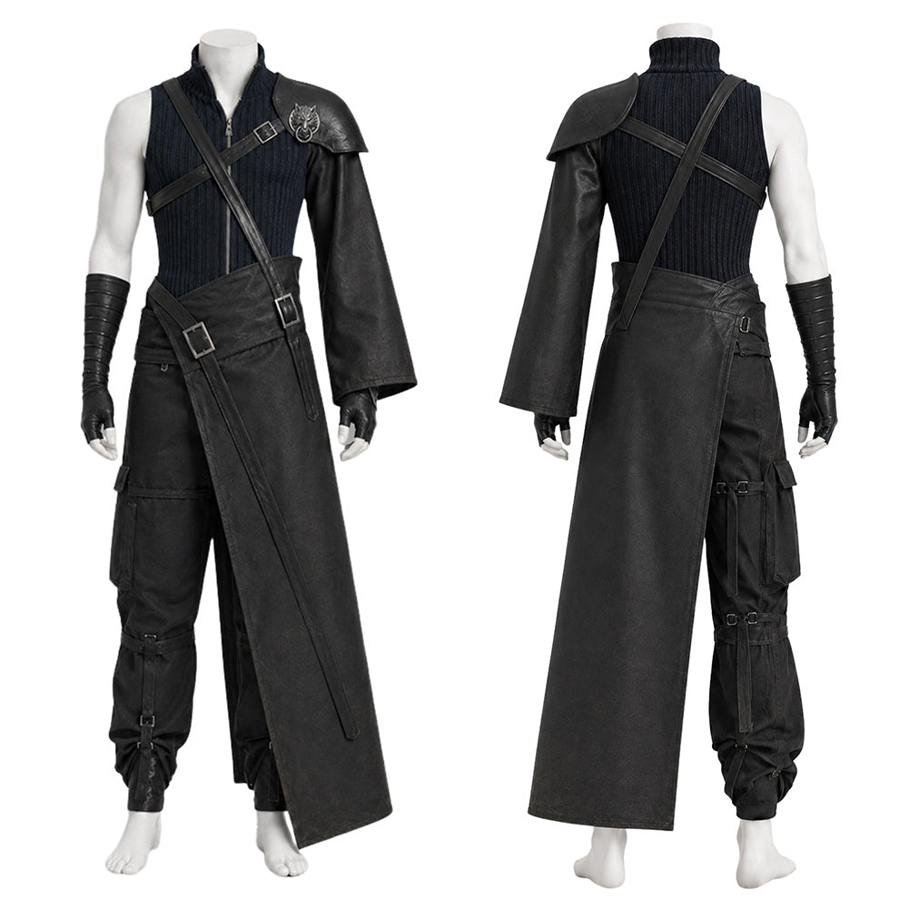 Cloud Strife schwarz Kostüm Set Final Fantasy VII Cloud Strife Cosplay Outfit