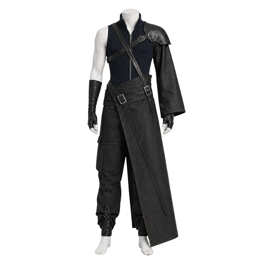 Cloud Strife schwarz Kostüm Set Final Fantasy VII Cloud Strife Cosplay Outfit