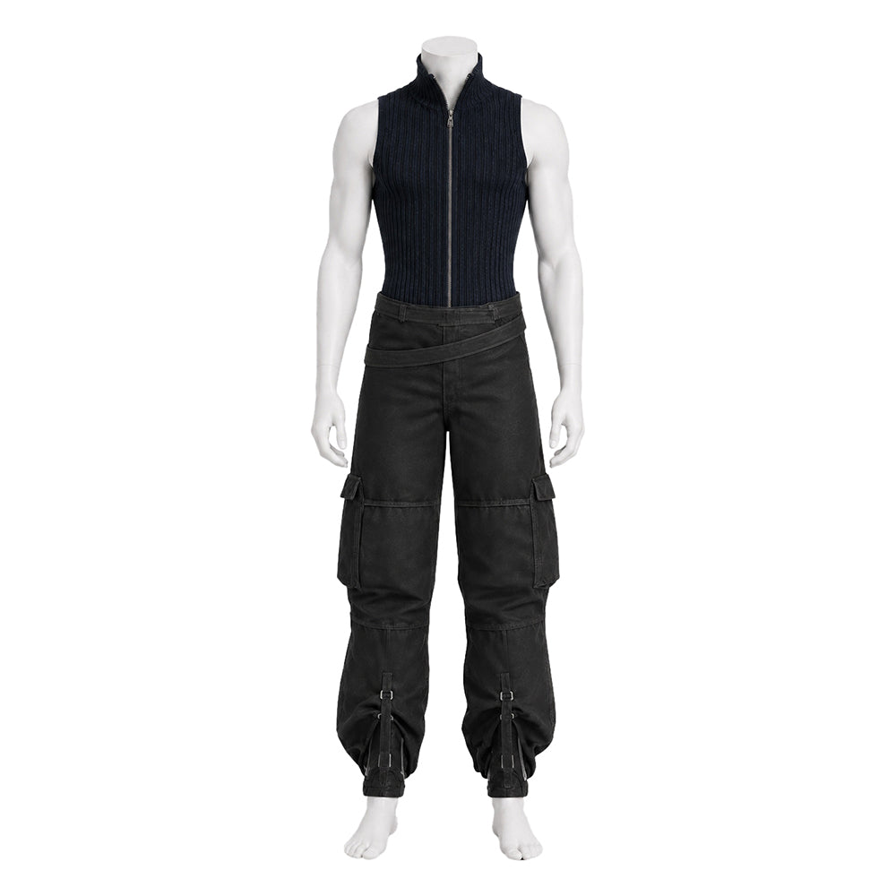 Cloud Strife schwarz Kostüm Set Final Fantasy VII Cloud Strife Cosplay Outfit