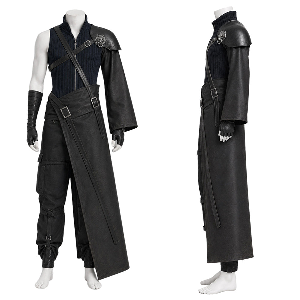 Cloud Strife schwarz Kostüm Set Final Fantasy VII Cloud Strife Cosplay Outfit