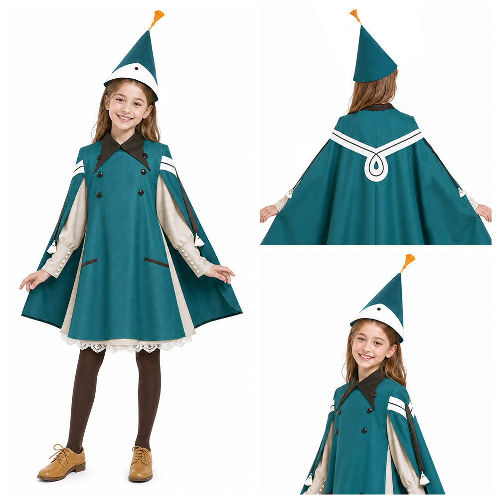 ​Coco ​​Mädchen grün Kostüm Set Tongari Boushi no Atelier Coco Cosplay Outfit