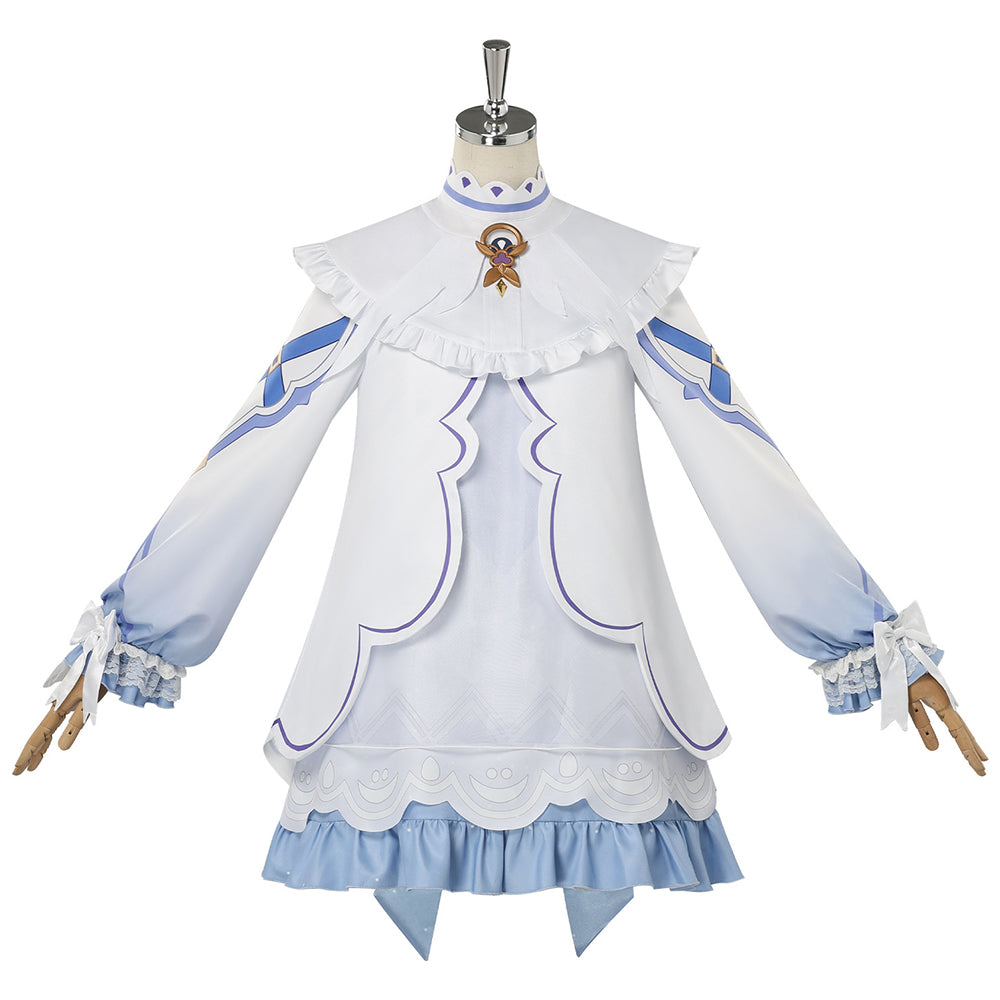 Columbina weiß Kostüm Set Genshin Impact Columbina Cosplay Outfit