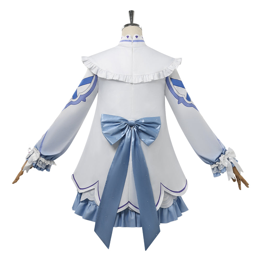 Columbina weiß Kostüm Set Genshin Impact Columbina Cosplay Outfit