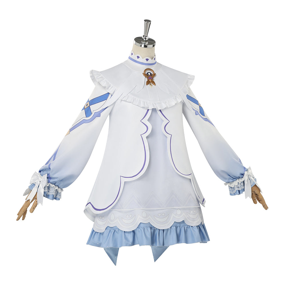 Columbina weiß Kostüm Set Genshin Impact Columbina Cosplay Outfit