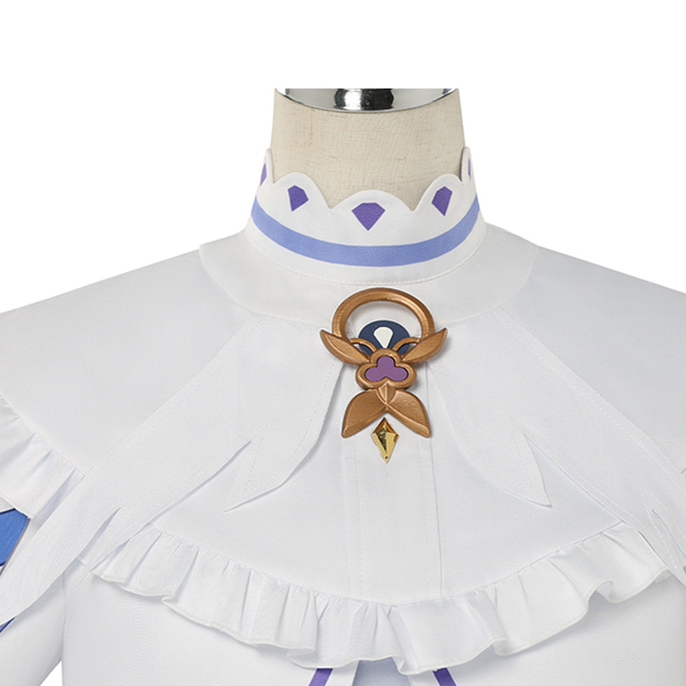 Columbina weiß Kostüm Set Genshin Impact Columbina Cosplay Outfit