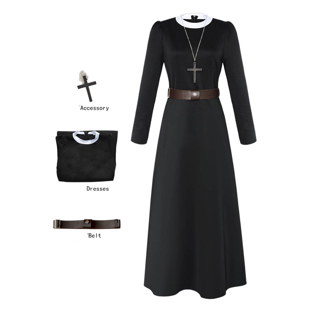 Conjuring – Die Heimsuchung Nonne Kleid Cosplay Kostüm