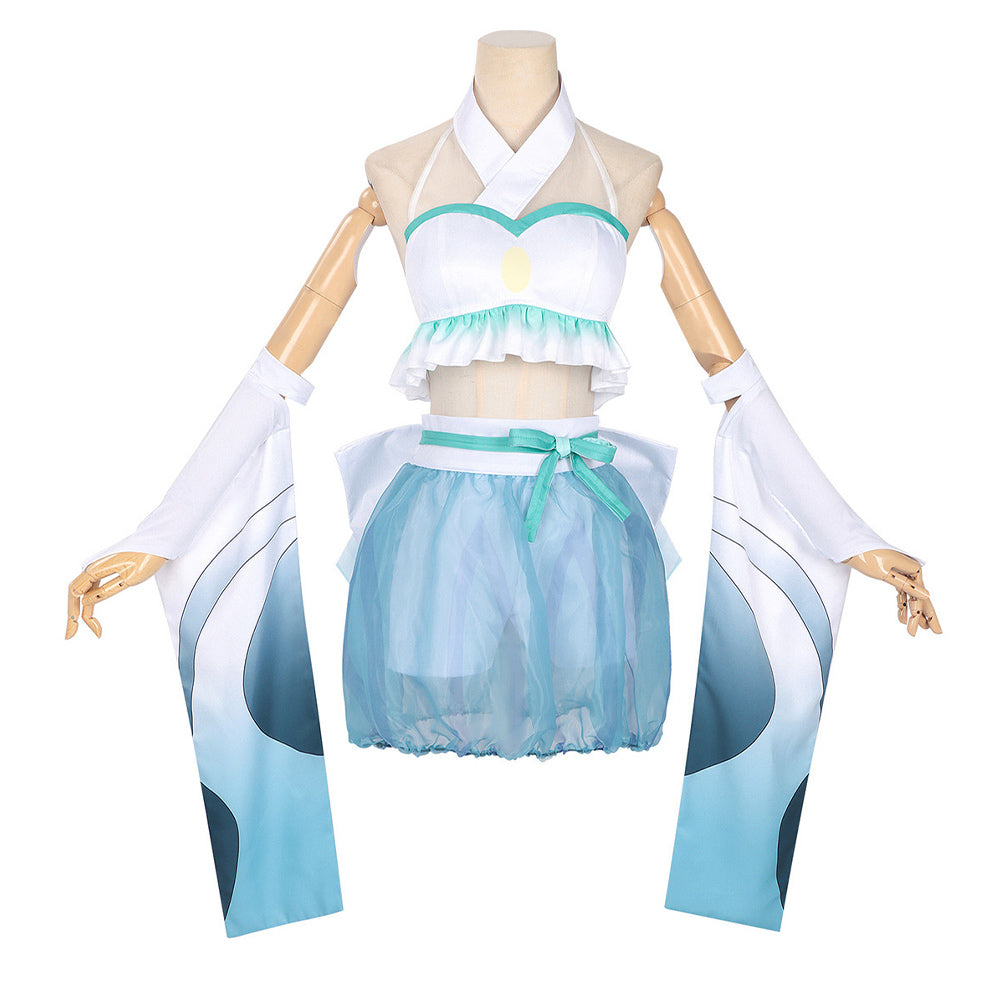 Cosmic Princess Kaguya Iroha Sakayori weiß Kostüm Cosplay Outfit	