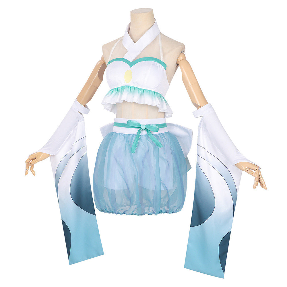 Cosmic Princess Kaguya Iroha Sakayori weiß Kostüm Cosplay Outfit	
