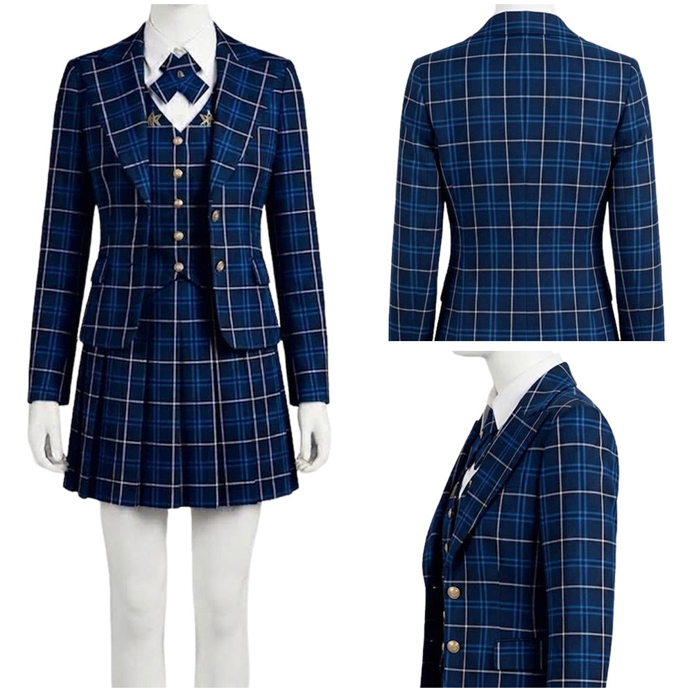 Coven Academy blau Kostüm Set Coven Academy Cosplay Outfit 