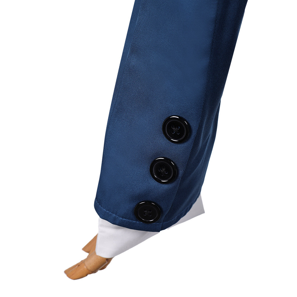 Coven Academy blau Schuluniform mit Krawatte Hexe Cosplay Kostüm