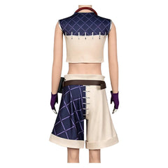 Cthoni Andor blau beige Kostüm Set GACHIAKUTA Cthoni Andor Cosplay Outfit 