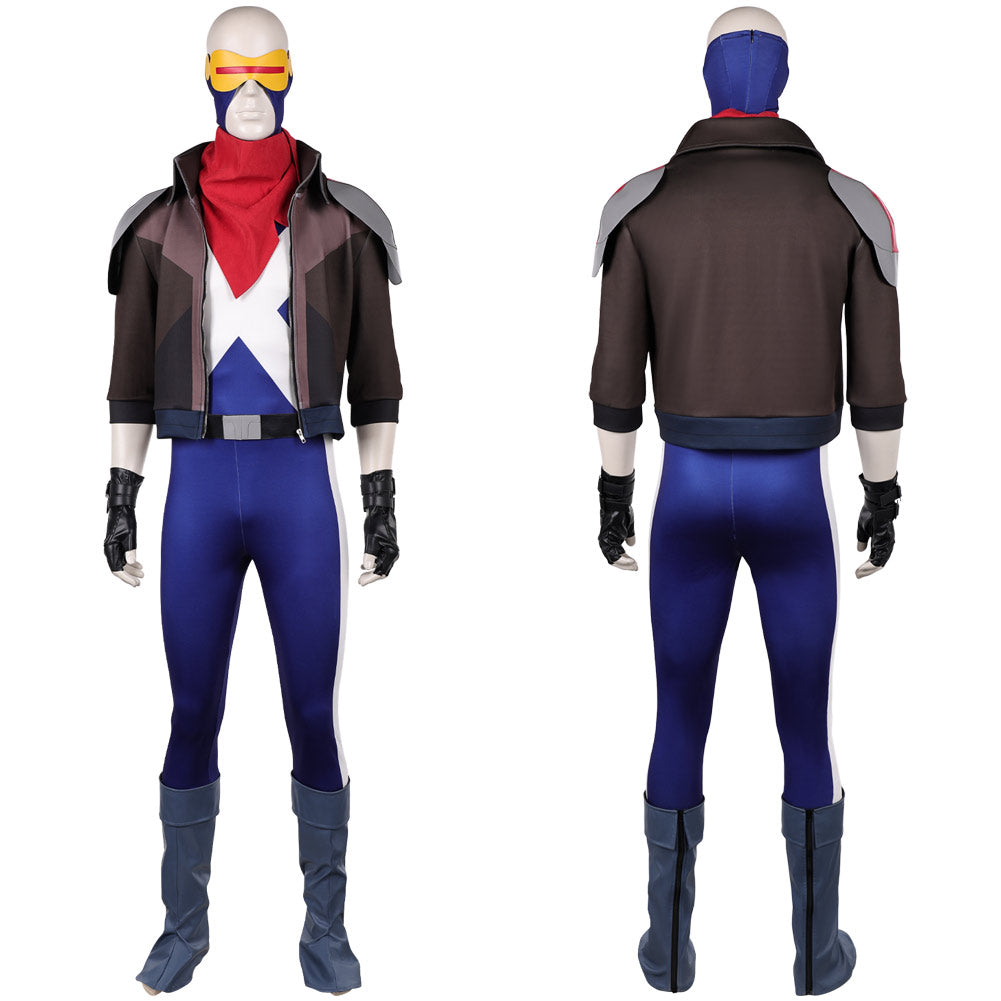Cyclops Jumpsuit X-Men '97 2026 Scott Summers Cosplay Kostüm