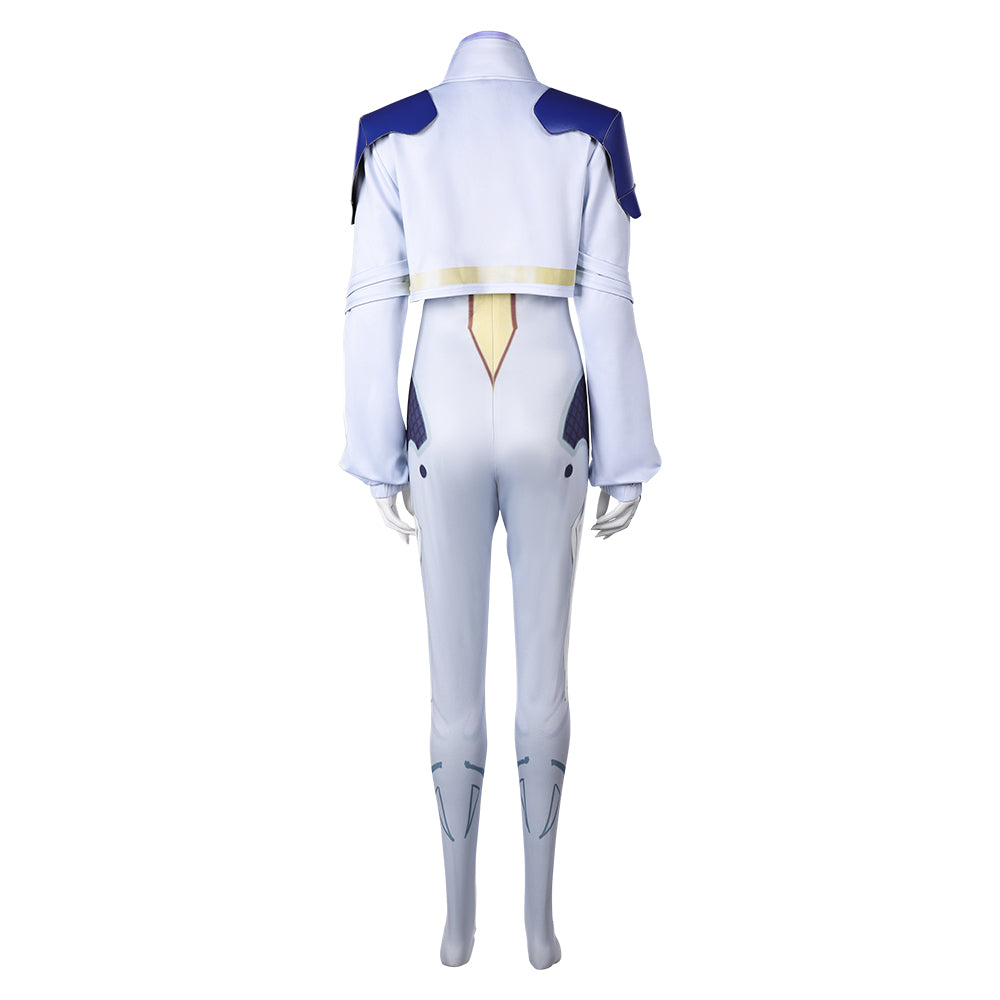 Dagger weiß Jumpsuit Cosplay Outfits