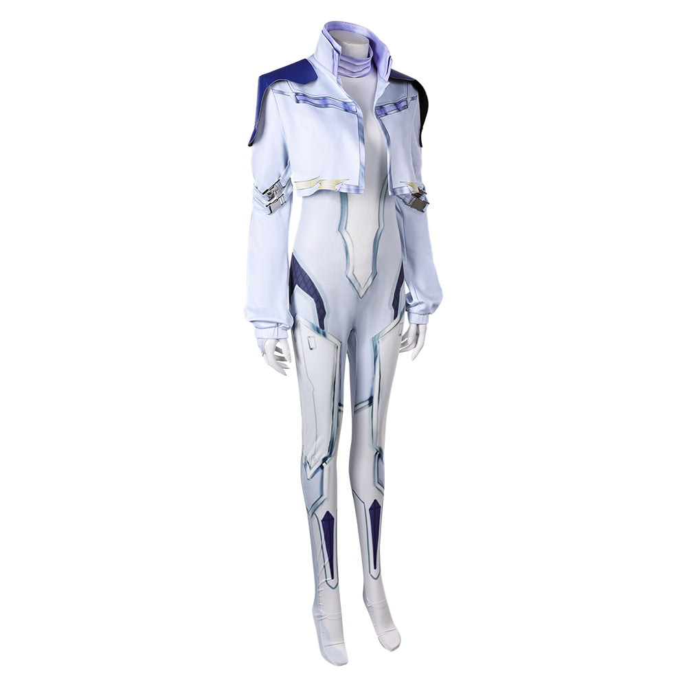 Dagger weiß Jumpsuit Cosplay Outfits