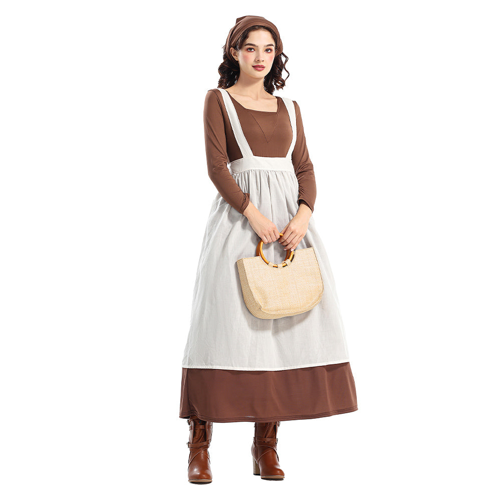 Damen Colonial style estate maid Kleid Cosplay Kostüm Outfits Halloween Karneval Anzug