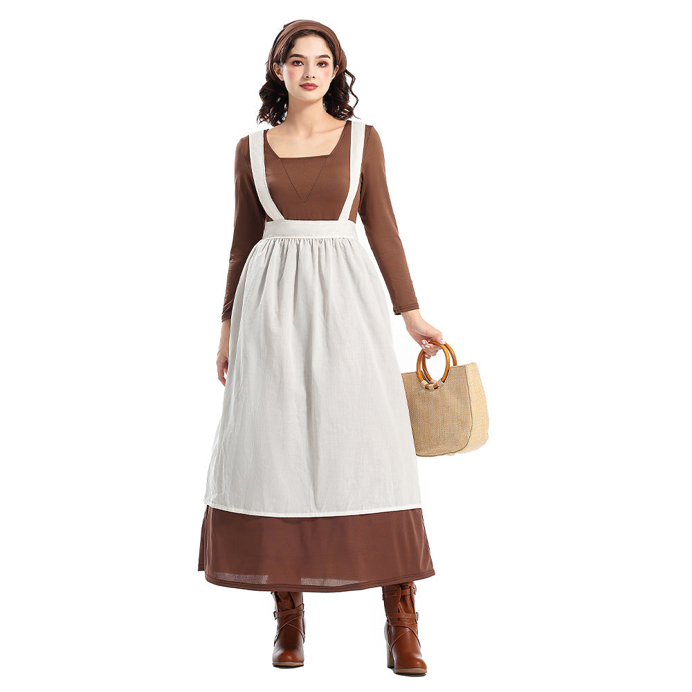 Damen Colonial style estate maid Kleid Cosplay Kostüm Outfits Halloween Karneval Anzug