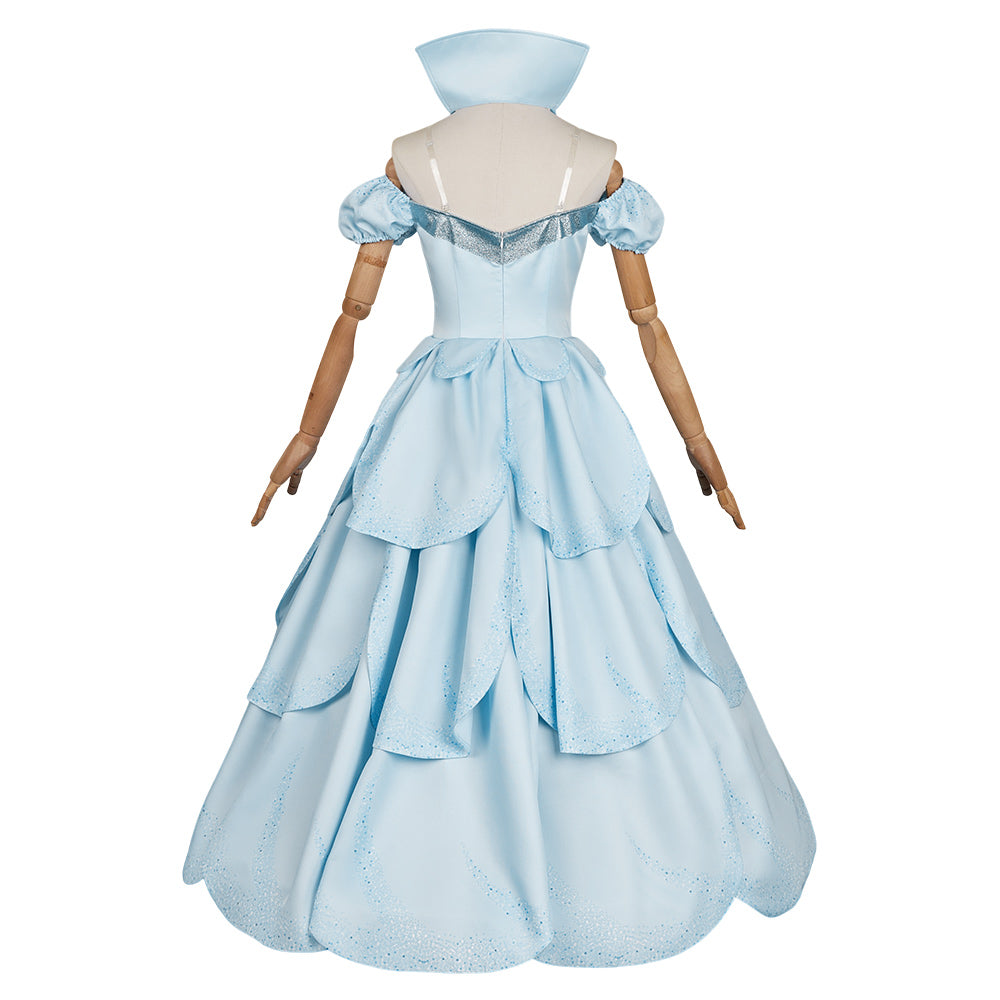 Damen Glinda blau Kleid Wicked Glinda Cosplay Kostüm