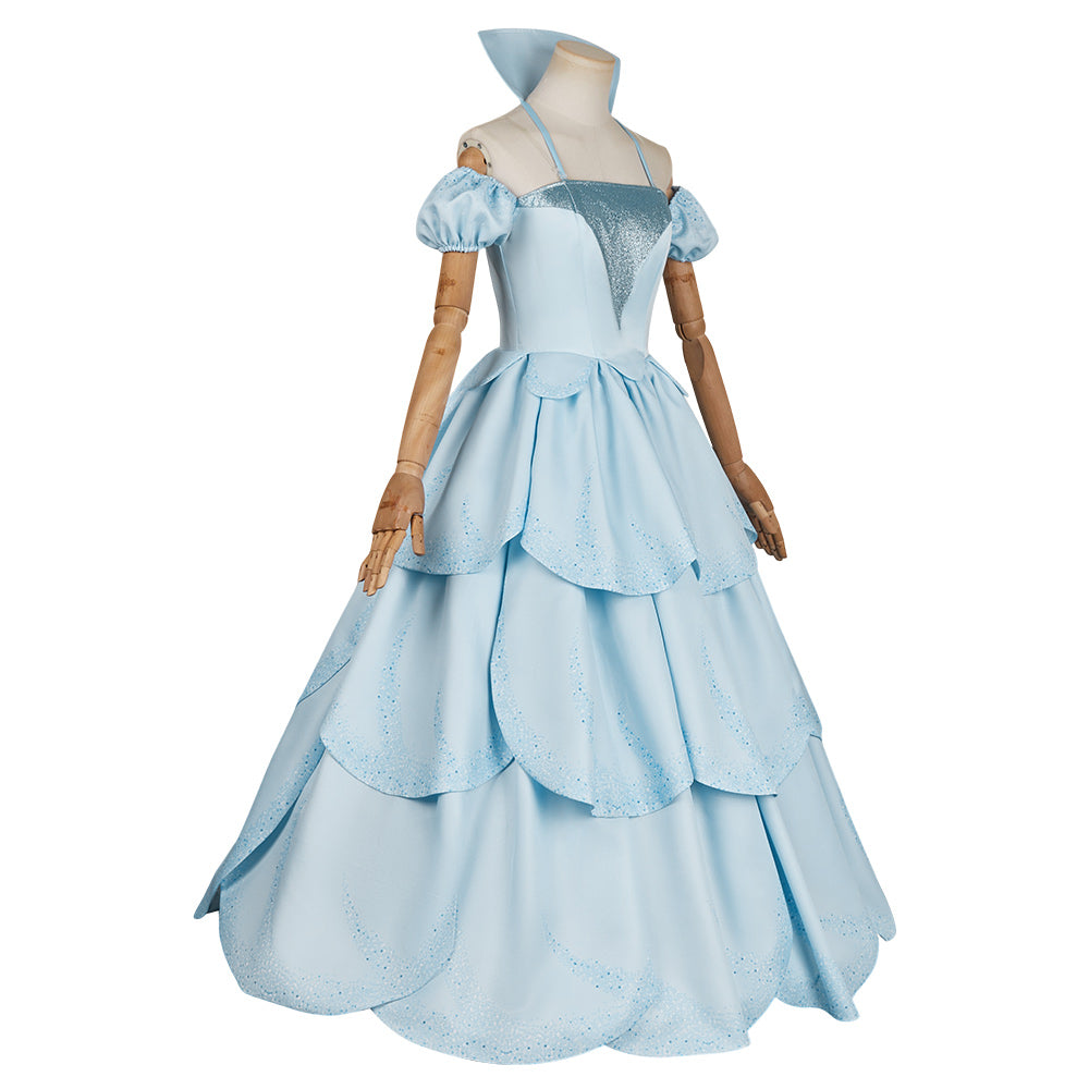 Damen Glinda blau Kleid Wicked Glinda Cosplay Kostüm