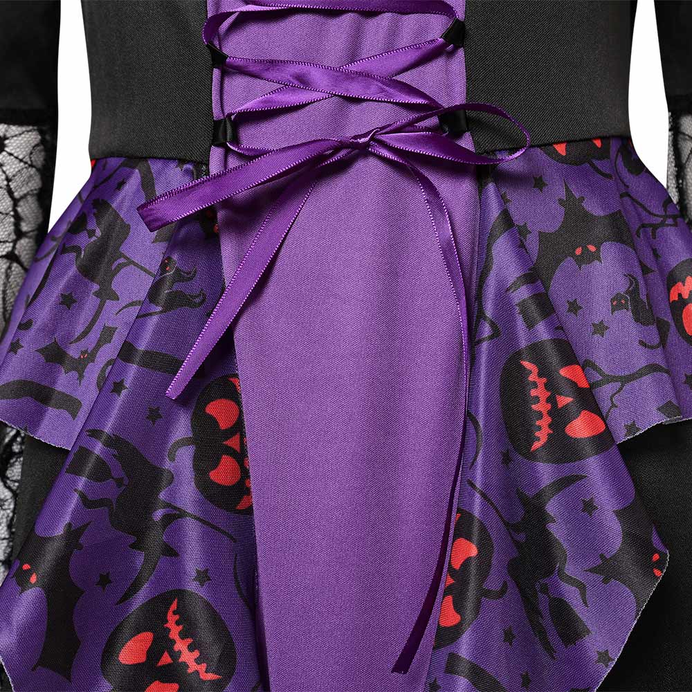 Damen Hexenkleid Cosplay Kostüm Outfits Halloween Karneval Anzug Kleid Halloween