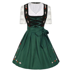 Damen Kleid Bierfest Kleidung Bayerische Halloween Oktoberfest Faschingskleid